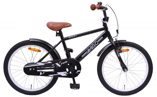 AMIGO BMX Fun 20 Inch Jongens Terugtraprem Matzwart