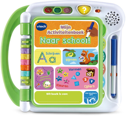 VTech kinderboek Mijn Activiteitenboek - Naar School groen 2-delig