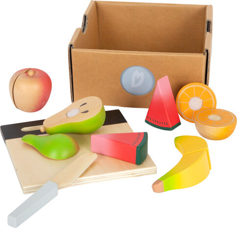 Fruitbox met snijdbaar hout fruit