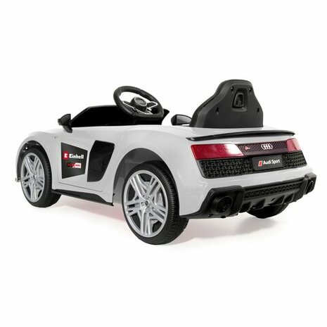 Accuvoertuig Audi R8 Spyder 18V Wit - Einhell Power X-Change incl. starter set