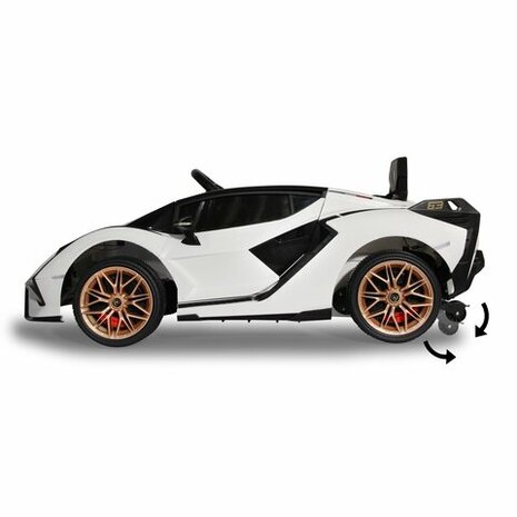 Accuvoertuig Lamborghini Sián FKP 37 Wit 12V