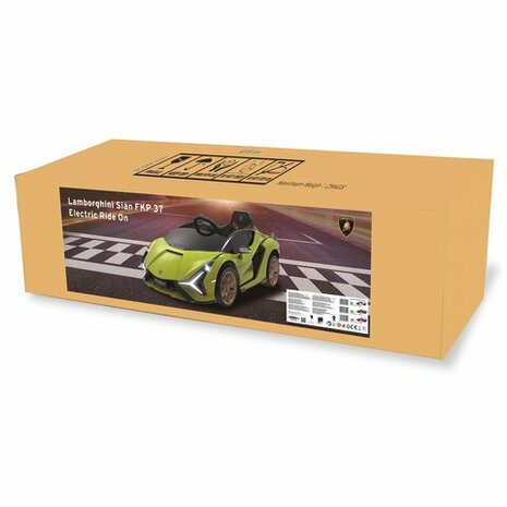 Accuvoertuig Lamborghini Sián FKP 37 Groen 12V