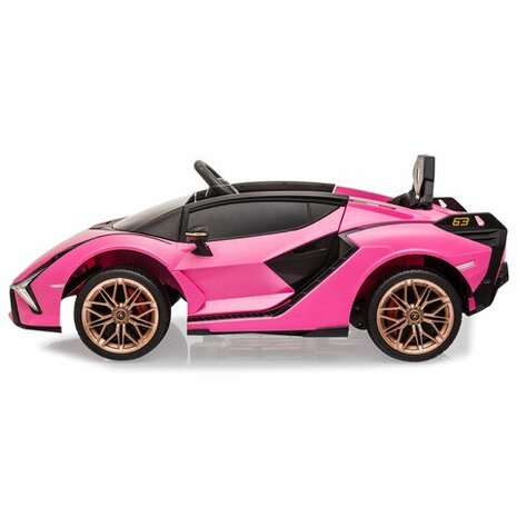 Accuvoertuig Lamborghini Sián FKP 37 Roze 12V