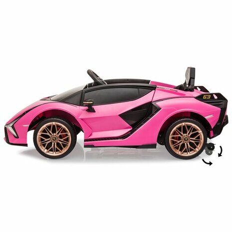 Accuvoertuig Lamborghini Sián FKP 37 Roze 12V