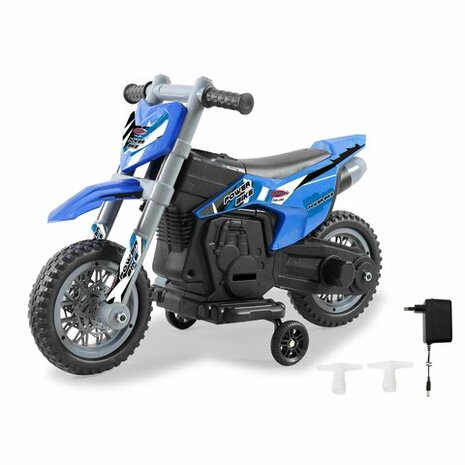 Accuvoertuig Motor Power Bike Blauw 6V