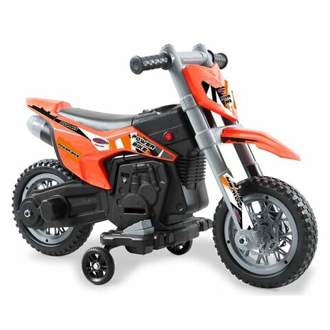 Accuvoertuig Motor Power Bike Oranje 6V