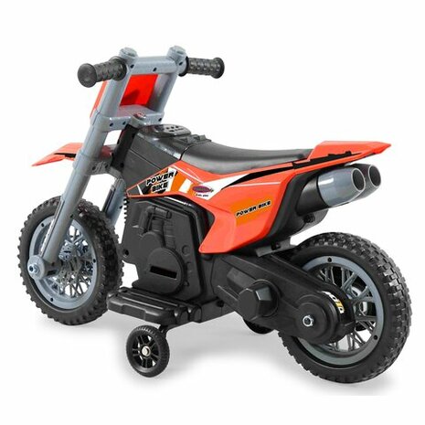 Accuvoertuig Motor Power Bike Oranje 6V