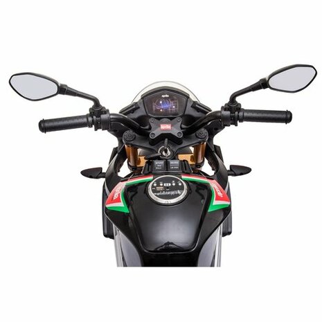 Accuvoertuig Aprilia Tuono V4 1100 RR Italiaans Design 12V