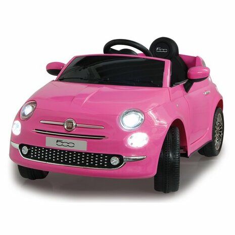 Accuvoertuig Fiat 500 Roze 12V 