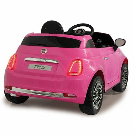 Accuvoertuig Fiat 500 Roze 12V 