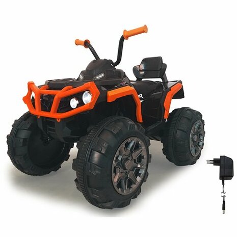 Accuvoertuig  Quad Predector Oranje 12V