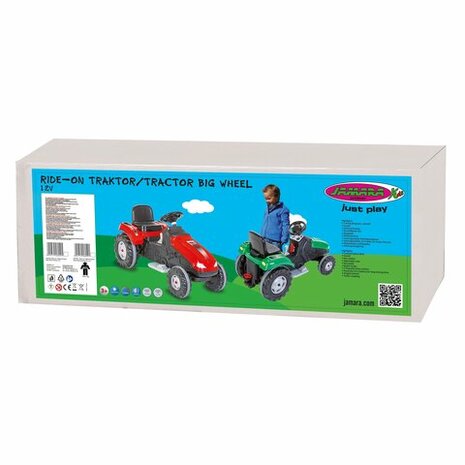 Accuvoertuig Tractor Big Wheel 12V Groen