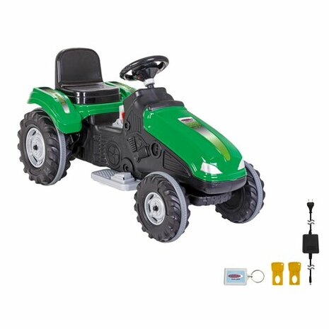 Accuvoertuig Tractor Big Wheel 12V Groen