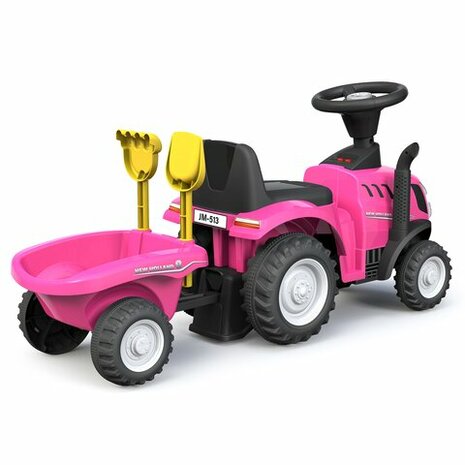 Loopauto Tractor New Holland T7 Roze