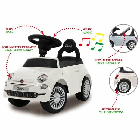 Loopauto Fiat 500 Wit