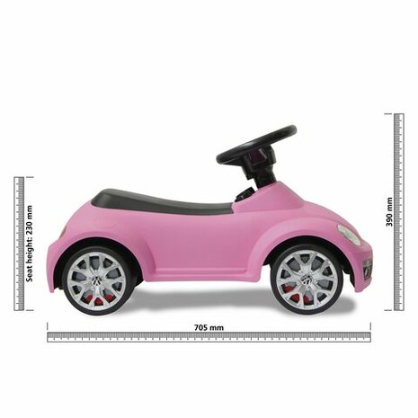 Loopauto Volkswagen Beetle Roze