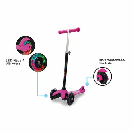 Kick-Light-Scooter Roze