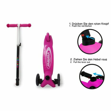 Kick-Light-Scooter Roze