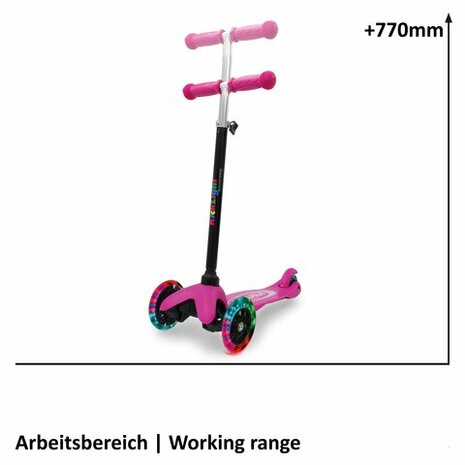 Kick-Light-Scooter Roze