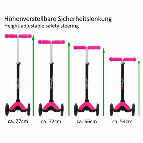 Kick-Light-Scooter Roze