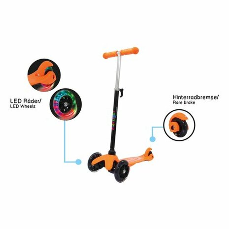 Kick-Light-Scooter Oranje