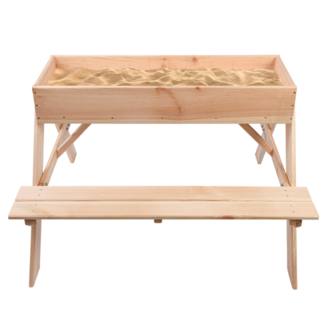 2-in-1 Picknicktafel met Zandbak