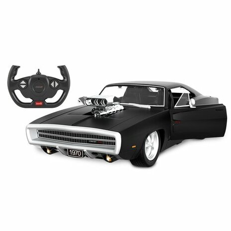 RC Dodge Charger R/T 1970 1/16 Zwart 2,4GHz Speelgoed Auto