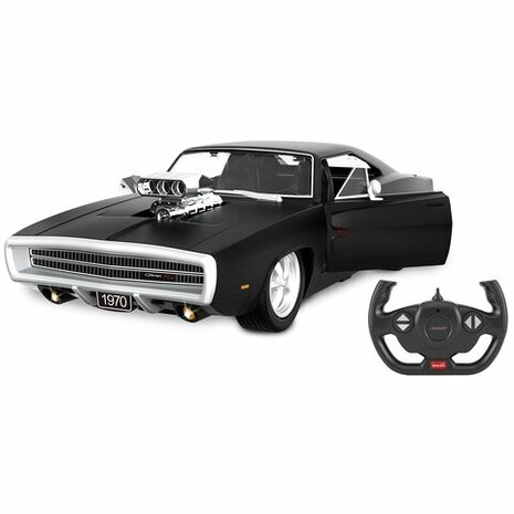 RC Dodge Charger R/T 1970 1/16 Zwart 2,4GHz Speelgoed Auto