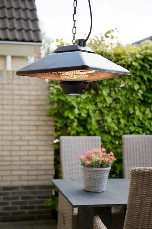 Sunred Terrasverwarmer Spica Bright Hangend Zwart 2000 Watt