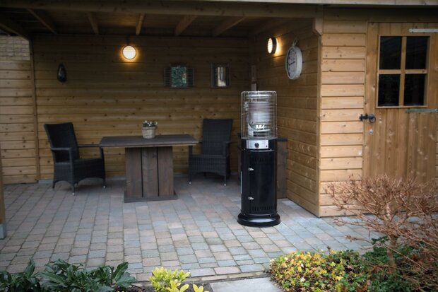 Sunred Terrasverwarmer Propus Gas Lounge Zwart 10000 Watt