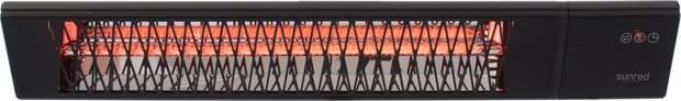 Sunred Smart Heater Triangle Dark Wand Zwart 2500 Watt