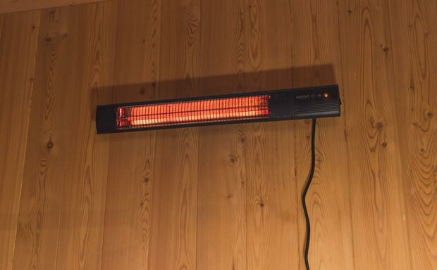 Sunred Terrasverwarmer Dark Wand Zwart 2500 Watt