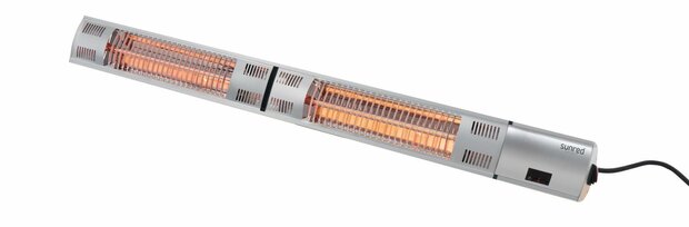 Sunred Terrasverwarmer Ultra Hangend/Wand Zilver 3000 Watt