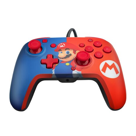 PDP Gaming Faceoff Deluxe+ Audio Wired Controller - Mario