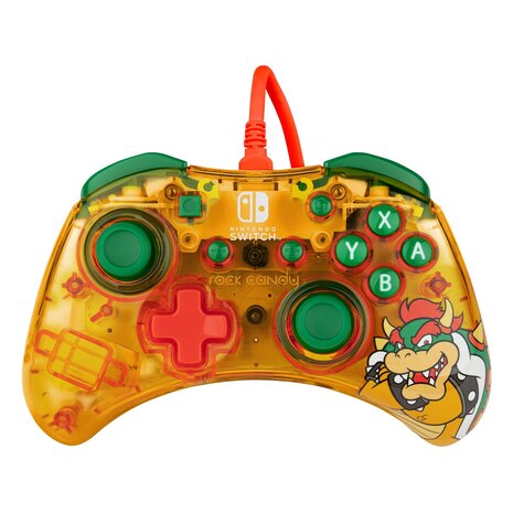 PDP Gaming Rock Candy Wired Controller - Lemon Bomb Bowser