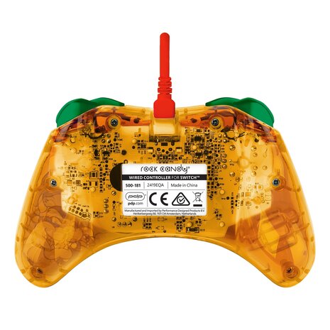 PDP Gaming Rock Candy Wired Controller - Lemon Bomb Bowser