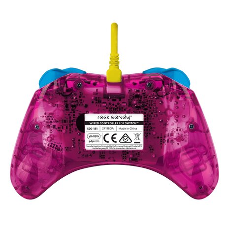 PDP Gaming Rock Candy Wired Controller - Bubblegum Peach