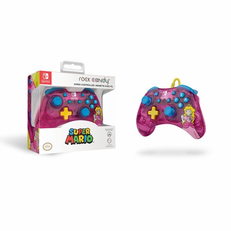 PDP Gaming Rock Candy Wired Controller - Bubblegum Peach