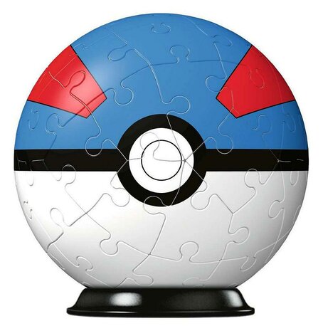 Puzzelbal 54 stukjes Pokemon Greatball