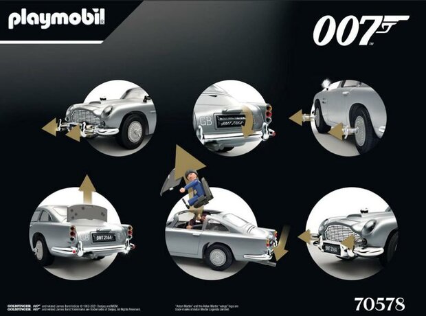 Playmobil Movie Cars James Bond Aston Martin DB5 Goldfinger