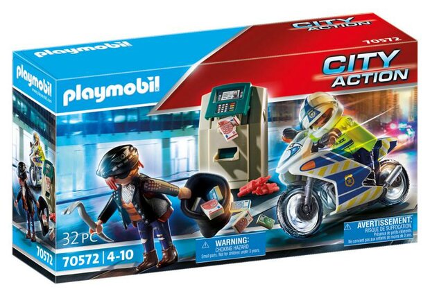 Playmobil City Action Politie achtervolging van de geldrover