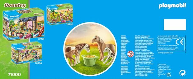 Playmobil Country 2 IJslandse pony's met veulens