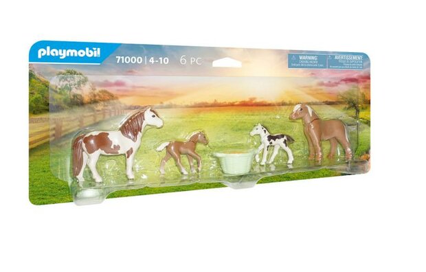 Playmobil Country 2 IJslandse pony's met veulens