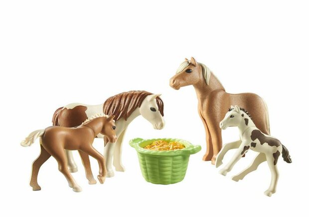 Playmobil Country 2 IJslandse pony's met veulens