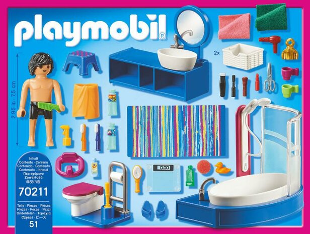 Playmobil Dollhouse Badkamer met ligbad