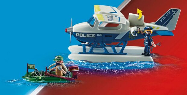 Playmobil Politiewatervliegtuig smokkelaar-achtervolging