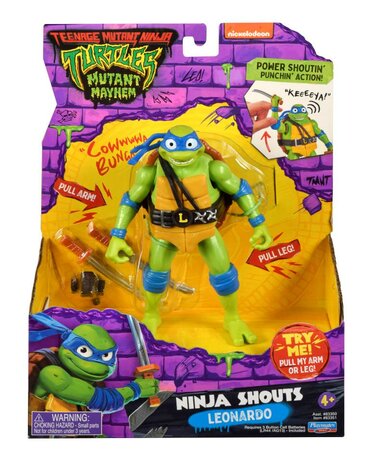 Teenage Mutant Ninja Turtles Ninja Shouts Speelfiguur - Leonardo