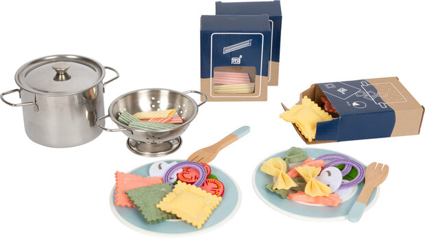 Houten Speeleten Pasta Chef Set, 19dlg.