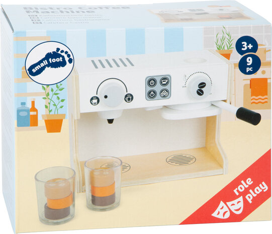 Houten Bistro Koffiemachine, 9dlg