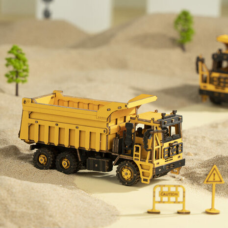 Houten Puzzel 3D Dump Truck Robotime 18×7,5x8cm